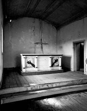 "Interior of Penance" Seemingly deserted, Sagrada Familia was still being used for private prayer and penance, 1988